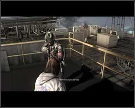 A couple steps forward you should see a soldier, which the game has marked with a grey rectangle [1] - Chapter 10 - Resurrection - p. 1 - Walkthrough - Kane & Lynch 2: Dog Days - Game Guide and Walkthrough