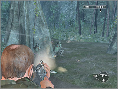 You should be able to reach a small junction after heading on towards a new area of the map (screen) - Chapter 13 - part 3 - Walkthrough - Kane & Lynch: Dead Men - Game Guide and Walkthrough