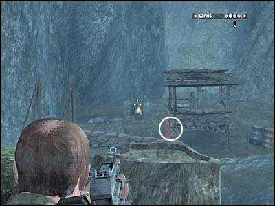 Go back to the lower passageway (that's where you've disabled a single guard) - Chapter 13 - part 3 - Walkthrough - Kane & Lynch: Dead Men - Game Guide and Walkthrough