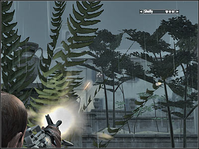 Be careful, because you may be surprised by at least two enemy guards - Chapter 14 - part 5 - Walkthrough - Kane & Lynch: Dead Men - Game Guide and Walkthrough