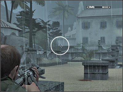 More enemy soldiers will appear near some of the windows of the hacienda - Chapter 14 - part 5 - Walkthrough - Kane & Lynch: Dead Men - Game Guide and Walkthrough