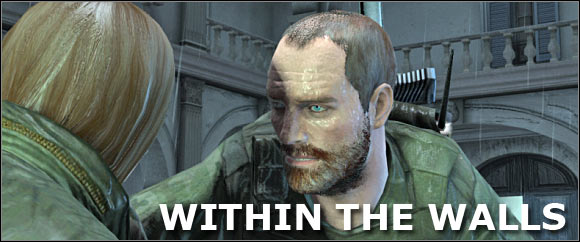 Your first objective will be to distract enemy guards by planting a mine near the entrance to the camp - Chapter 14 - Within The Walls - Walkthrough - Kane & Lynch: Dead Men - Game Guide and Walkthrough