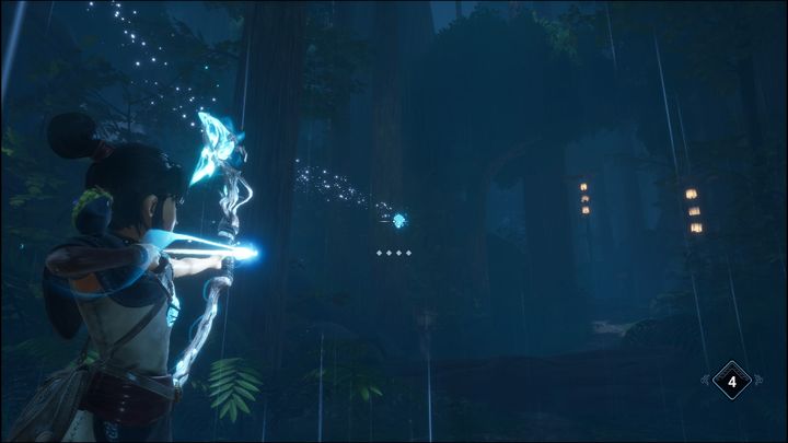 Each time you shoot a crystal, a path leading you to the next one will appear - Kena Bridge of Spirits: Free Taro - walkthrough - Walkthrough - Kena Bridge of Spirits Guide