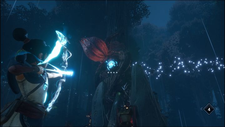 At the end of the path there's a huge flower you need to purify - Kena Bridge of Spirits: Free Taro - walkthrough - Walkthrough - Kena Bridge of Spirits Guide