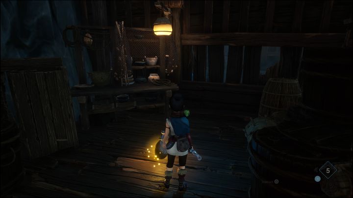 After grabbing the ledge and climbing up, you'll be attacked by three enemies - Kena Bridge of Spirits: Help the Woodsmith - walkthrough - Walkthrough - Kena Bridge of Spirits Guide
