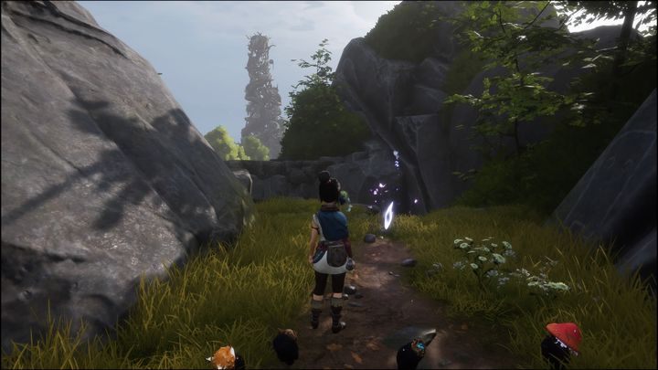 You will find yourself on the other side of the chasm you jumped into earlier - Kena Bridge of Spirits: Adiras Fear - walkthrough - Walkthrough - Kena Bridge of Spirits Guide