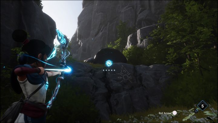 As you continue walking, you will see another shiny rock - Kena Bridge of Spirits: Adiras Fear - walkthrough - Walkthrough - Kena Bridge of Spirits Guide