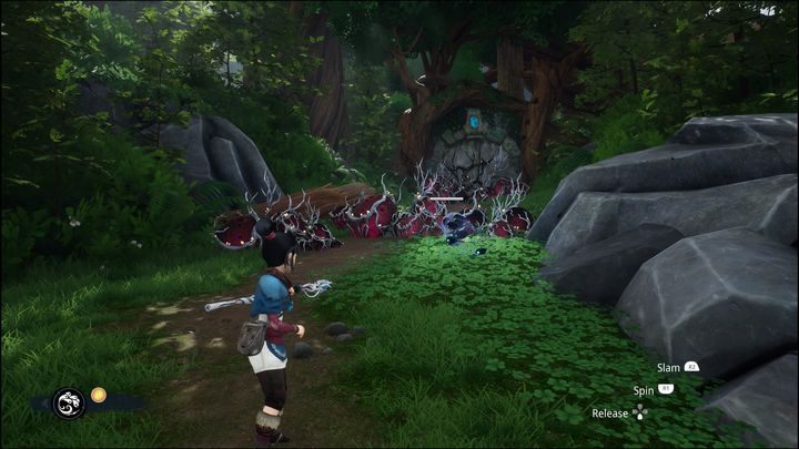 In order to control them, you need to move as Kena and Rot itself (right analog stick on PS4/5) - Kena Bridge of Spirits: Help Taro - walkthrough - Walkthrough - Kena Bridge of Spirits Guide