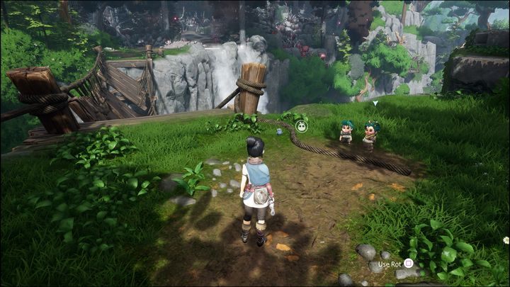 As you continue walking, you will see a broken bridge - Kena Bridge of Spirits: Find Rusu - walkthrough - Walkthrough - Kena Bridge of Spirits Guide