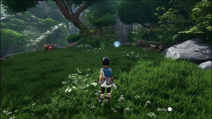 There you will find crystals and a cursed chest - Kena Bridge of Spirits: Find Rusu - walkthrough - Walkthrough - Kena Bridge of Spirits Guide