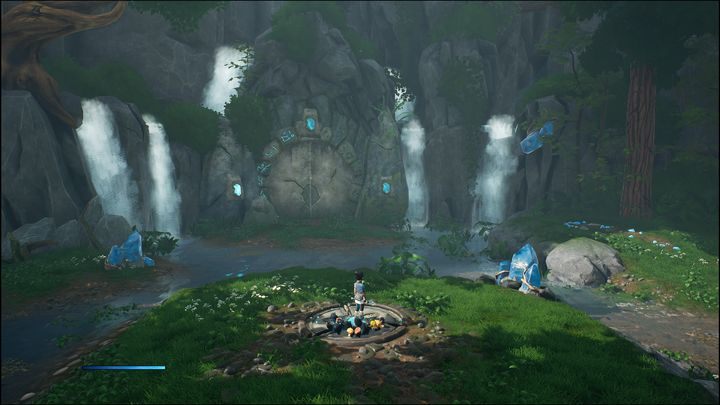 After the cut-scene, head to the left part of the forest - Kena Bridge of Spirits: Find Rusu - walkthrough - Walkthrough - Kena Bridge of Spirits Guide