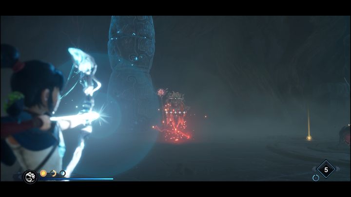 The first wave of enemies consists of two ranged foes and two golems - Kena Bridge of Spirits: Adiras Regret - walkthrough - Walkthrough - Kena Bridge of Spirits Guide