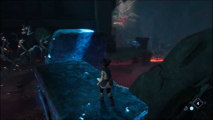 There's an interaction available on one of the initial rocks - Kena Bridge of Spirits: Adiras Regret - walkthrough - Walkthrough - Kena Bridge of Spirits Guide