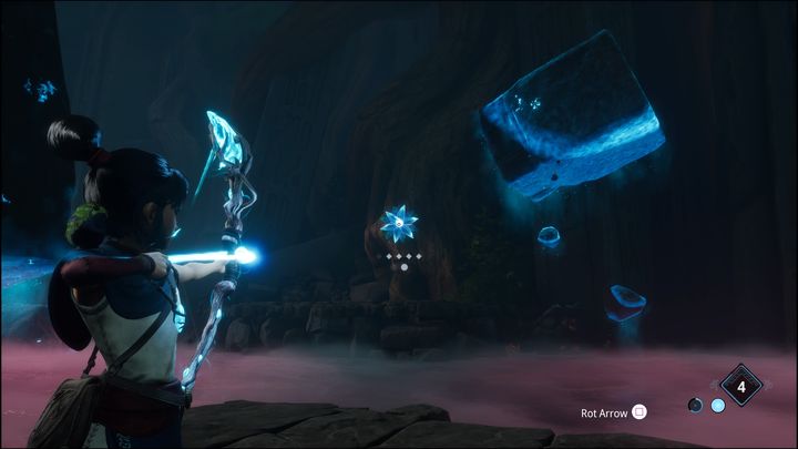 Watch out for the waves of fire which will appear once in a while - Kena Bridge of Spirits: Adiras Regret - walkthrough - Walkthrough - Kena Bridge of Spirits Guide