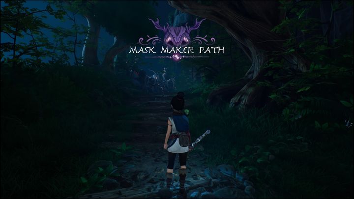 As you pass through the gate, you will begin the Mask Maker Path mission - Kena Bridge of Spirits: Mask Maker Path - walkthrough - Walkthrough - Kena Bridge of Spirits Guide