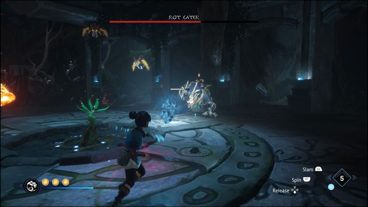 Rot Eater can also create an explosion around itself - Kena Bridge of Spirits: Rot Eater - boss, how to defeat? - Bosses - Kena Bridge of Spirits Guide