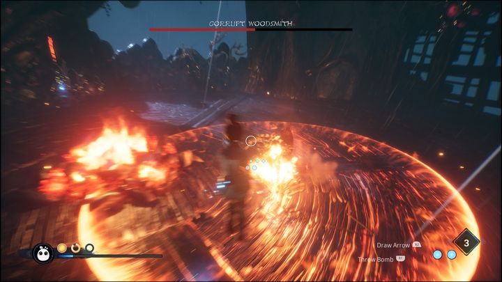 Woodsmith will now completely change the way he will fight you - Kena Bridge of Spirits: Corrupt Woodsmith - boss, how to defeat? - Bosses - Kena Bridge of Spirits Guide