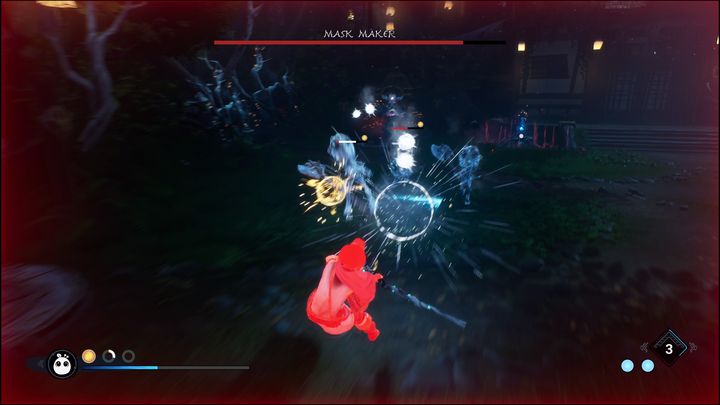 If you keep your distance from the Mask Maker, he may resort to creating a few orbs that will float above his head and shoulders - Kena Bridge of Spirits: Mask Maker - boss, how to beat? - Bosses - Kena Bridge of Spirits Guide