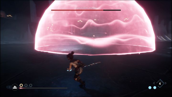 The only solution is to Dash - Kena Bridge of Spirits: Corrupt Toshi - boss, how to beat? - Bosses - Kena Bridge of Spirits Guide