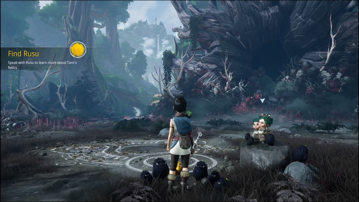 After getting Taro's mask, you will move on to the next stage - you will start the main mission called Find Rusu - Kena: Bridge of Spirits: Bow - how to unlock? - FAQ - Kena Bridge of Spirits Guide