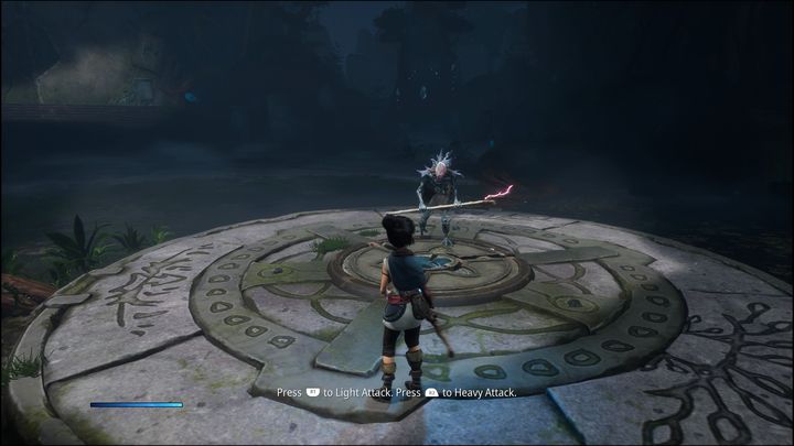 The main character, Kena, can fight in different ways - Kena Bridge of Spirits: Combat - Basics - Kena Bridge of Spirits Guide