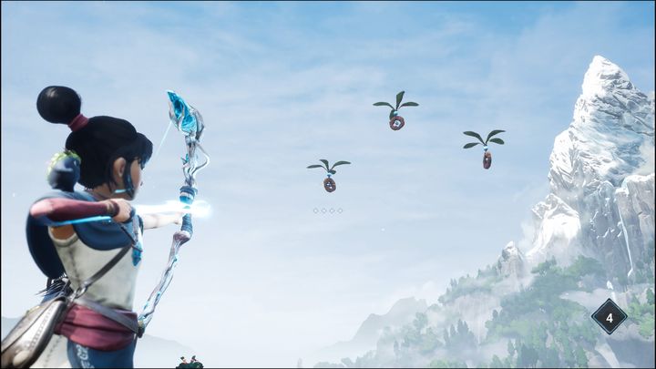 The second form of attack is the bow - Kena Bridge of Spirits: Combat - Basics - Kena Bridge of Spirits Guide