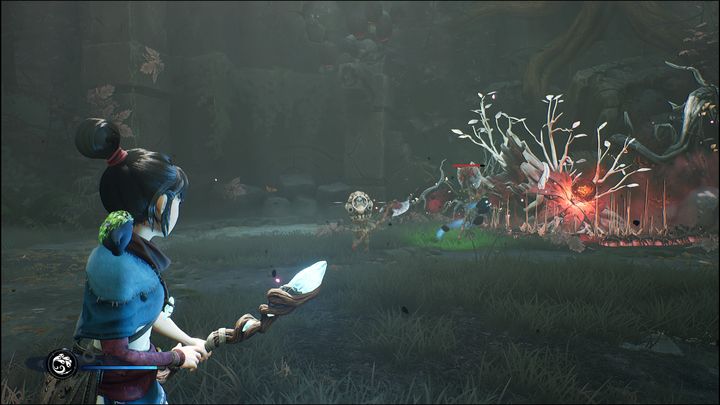 The second way of defending is strongly related to the first - Kena Bridge of Spirits: Combat - Basics - Kena Bridge of Spirits Guide