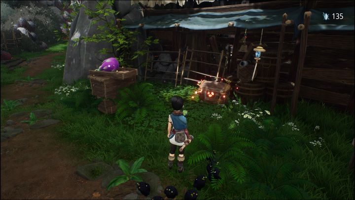 A Cursed Chest can be identified by red color - Kena: Bridge of Spirits: Cursed Chests - what are they? - FAQ - Kena Bridge of Spirits Guide