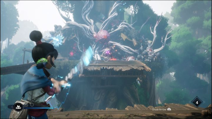 You should be on the very top of the area - Kenas Bridge of Spirits: Taros Love - walkthrough - Walkthrough - Kena Bridge of Spirits Guide