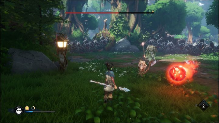 Mage can be easily defeated by fighting at range - Kena Bridge of Spirits: Mage - boss, how to beat? - Bosses - Kena Bridge of Spirits Guide