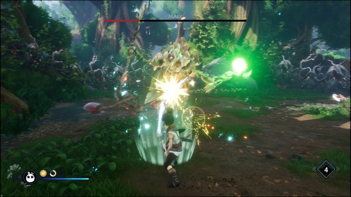 Mage can also heal itself - Kena Bridge of Spirits: Mage - boss, how to beat? - Bosses - Kena Bridge of Spirits Guide