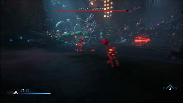 The Shrine Guardian has a few weak spots - Kena Bridge of Spirits: Shrine Guardian - boss, how to beat? - Bosses - Kena Bridge of Spirits Guide