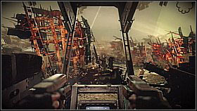 The second tank can be spotted on the highway above - around the next Arc Cannon - Pyrrhus Evac - p. 2 - Walkthrough - Killzone 3 - Game Guide and Walkthrough