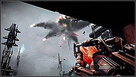 Once smoke starts coming out of the machine, [1] the fight is nearing its end - Stahl Arms Infiltration - p. 2 - Walkthrough - Killzone 3 - Game Guide and Walkthrough