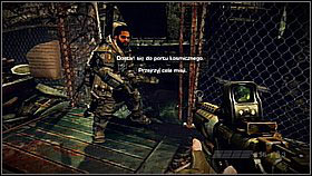 Go down after Rico [1] and use his help by the fence - Scrapyard Shortcut - p. 1 - Walkthrough - Killzone 3 - Game Guide and Walkthrough