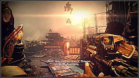 Once you reach a dead end, shoot the exploding barrels - Scrapyard Shortcut - p. 1 - Walkthrough - Killzone 3 - Game Guide and Walkthrough