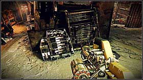 Go lower - on the left you will find a sniper rifle (the Boltgun will also work well) [1] and on the right a crate and more weapons - Scrapyard Shortcut - p. 1 - Walkthrough - Killzone 3 - Game Guide and Walkthrough