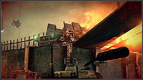 At the end of the part turn right, there's an enemy in the corner - The Reckoning - p. 1 - Walkthrough - Killzone 3 - Game Guide and Walkthrough