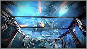 Flying from the bottom, destroy the docked fighters - Interception - p. 2 - Walkthrough - Killzone 3 - Game Guide and Walkthrough