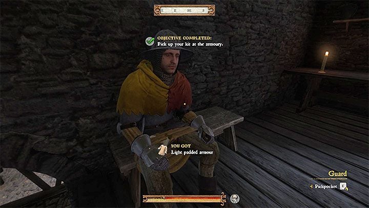 First, go tick off the optional objective and collect the guard kit from the armoury - Kingdom Come Deliverance: Keeping the Peace - Kingdom Come Deliverance: Main quests - Kingdom Come Deliverance Game Guide