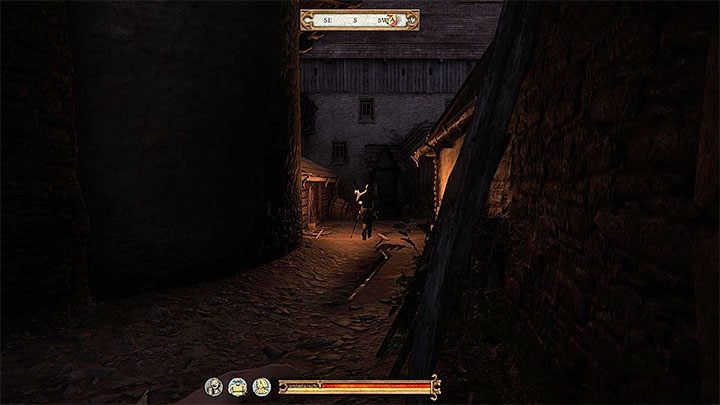 On the right from the bandits you can find stairs that lead down - Kingdom Come Deliverance: Night Raid - Kingdom Come Deliverance: Main quests - Kingdom Come Deliverance Game Guide