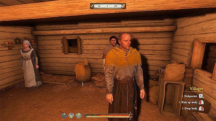 Turn right twice to avoid being detected (the bandit that walks around the yard and the one that moves between the floors) - Kingdom Come Deliverance: Night Raid - Kingdom Come Deliverance: Main quests - Kingdom Come Deliverance Game Guide