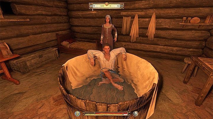 You have to meet with him during an evening so reach the bath house at around 8:00 pm - Kingdom Come Deliverance: Side quests in Rattay - Kingdom Come Deliverance: Side quests - Kingdom Come Deliverance Game Guide