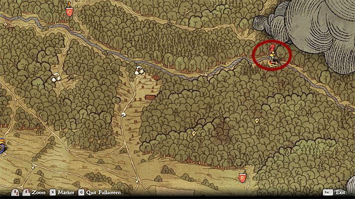 You can locate the Wolflins camp by asking for the help of a peasant from a northern farm, following blood traces from the southern farm or searching the area yourself - Kingdom Come Deliverance: Side quests in Rattay - Kingdom Come Deliverance: Side quests - Kingdom Come Deliverance Game Guide