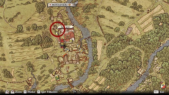 Depending on a time of a day, Johanka can be found in one of the two places and both are in the Sasau Monastery (the picture above) - in the stable or in the infirmary where she attends sick - Kingdom Come Deliverance: Side quests in Sasau - Kingdom Come Deliverance: Side quests - Kingdom Come Deliverance Game Guide