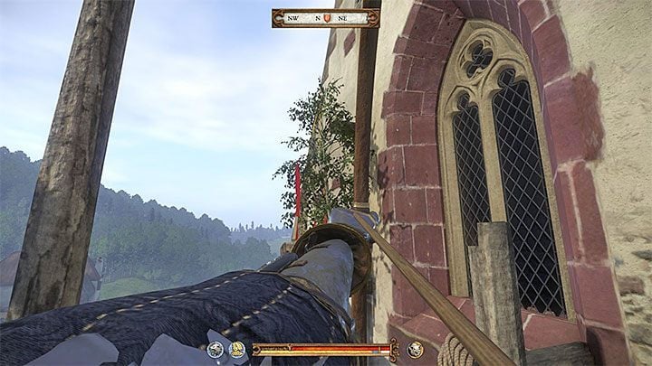 In order to obtain the Topping-out (the branch), you must reach the construction site located in the Sasau Monastery - Kingdom Come Deliverance: Side quests in Sasau - Kingdom Come Deliverance: Side quests - Kingdom Come Deliverance Game Guide