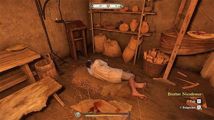 Nicodemus can be found either in the infirmary or in the room with an alchemy bench - Kingdom Come Deliverance: Pestilence - healing all villagers in Merhojed - Kingdom Come Deliverance: Side quests - Kingdom Come Deliverance Game Guide
