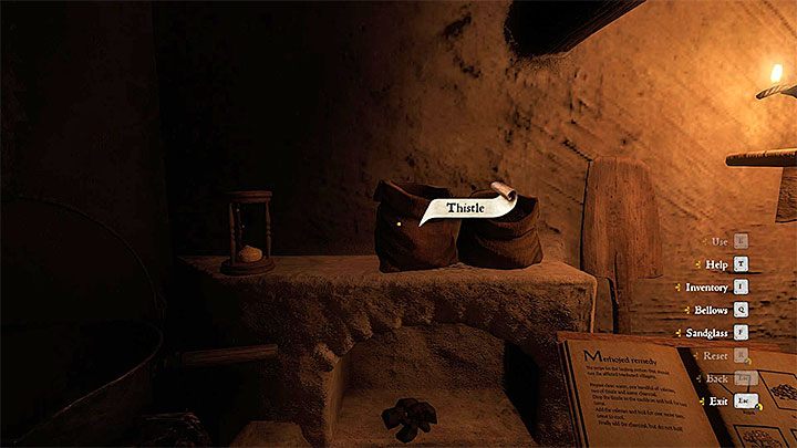 Step 3 - Find Thistle on the right and put it into the cauldron - Kingdom Come Deliverance: Pestilence - healing all villagers in Merhojed - Kingdom Come Deliverance: Side quests - Kingdom Come Deliverance Game Guide