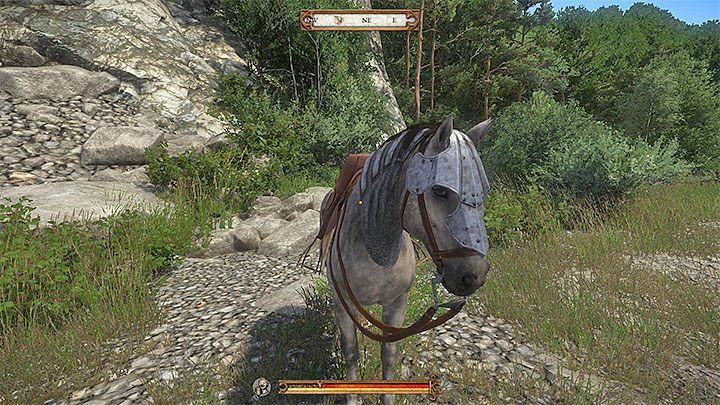 Regardless of path you chose, you finally reach the big nest with a dead horse presented in the picture - Kingdom Come Deliverance: How to get an armor for horse? - Kingdom Come Deliverance: FAQ - Kingdom Come Deliverance Game Guide