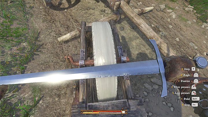You can repair weapons by reaching grindstones - Kingdom Come Deliverance: How to repair a damaged weapon or a piece of armor? - Kingdom Come Deliverance: FAQ - Kingdom Come Deliverance Game Guide